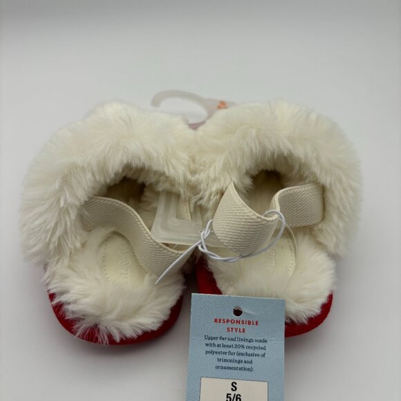 Cat & Jack Toddler Kids Lila Metallic Scuff Slippers Shoes, Red, Valentine's Day - Picture 3 of 7